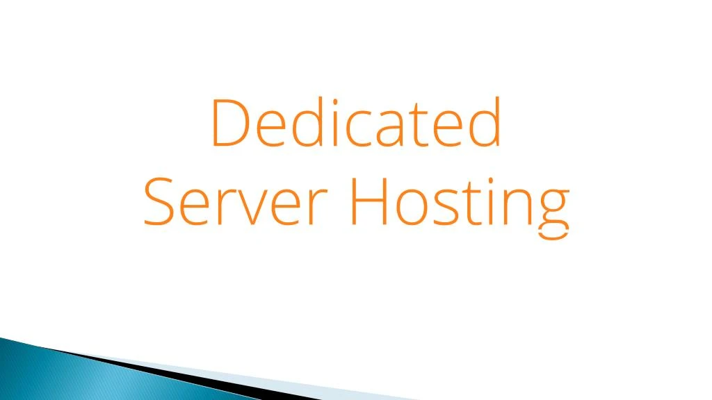 dedicated server hosting