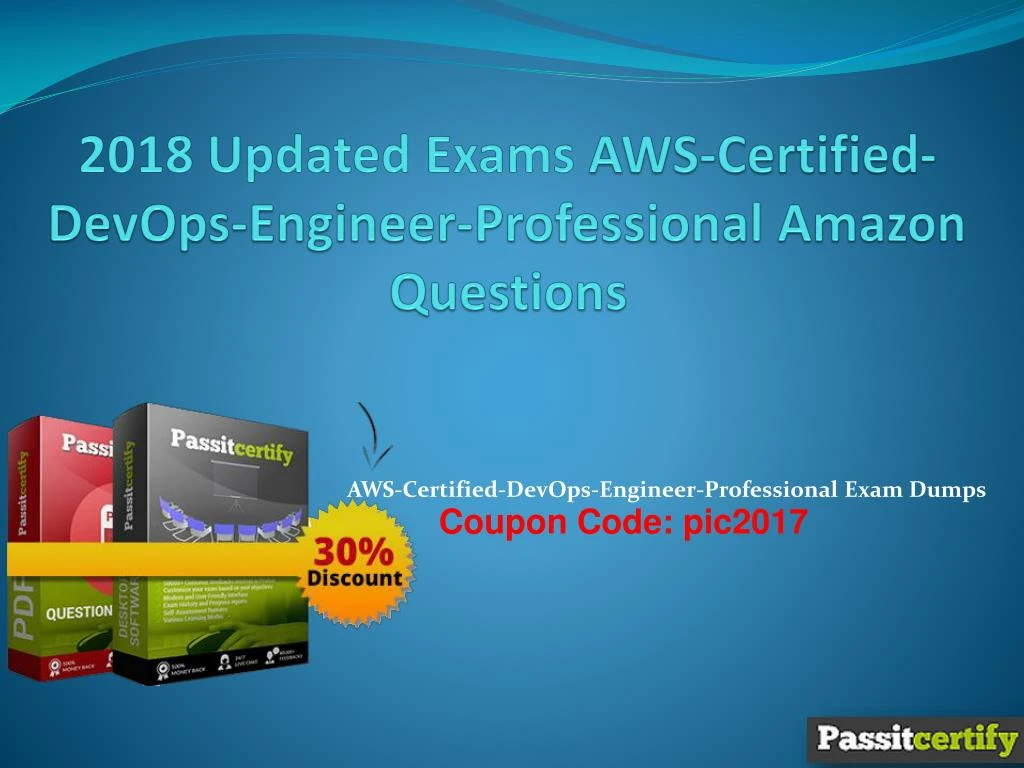 2018 updated exams aws certified devops engineer professional amazon questions