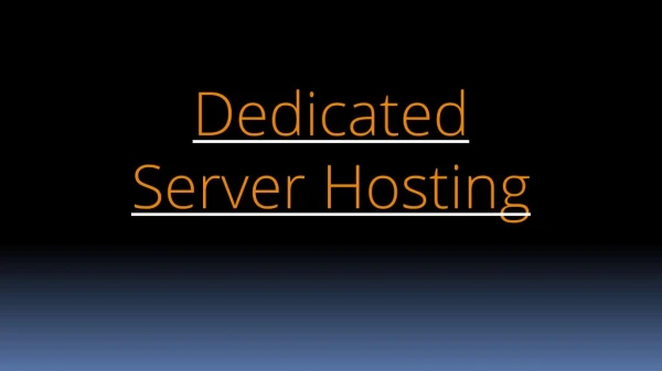 Why You Should Buy Dedicated Server Hosting