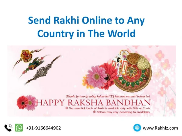 Send Rakhi Online to Any Country in The World