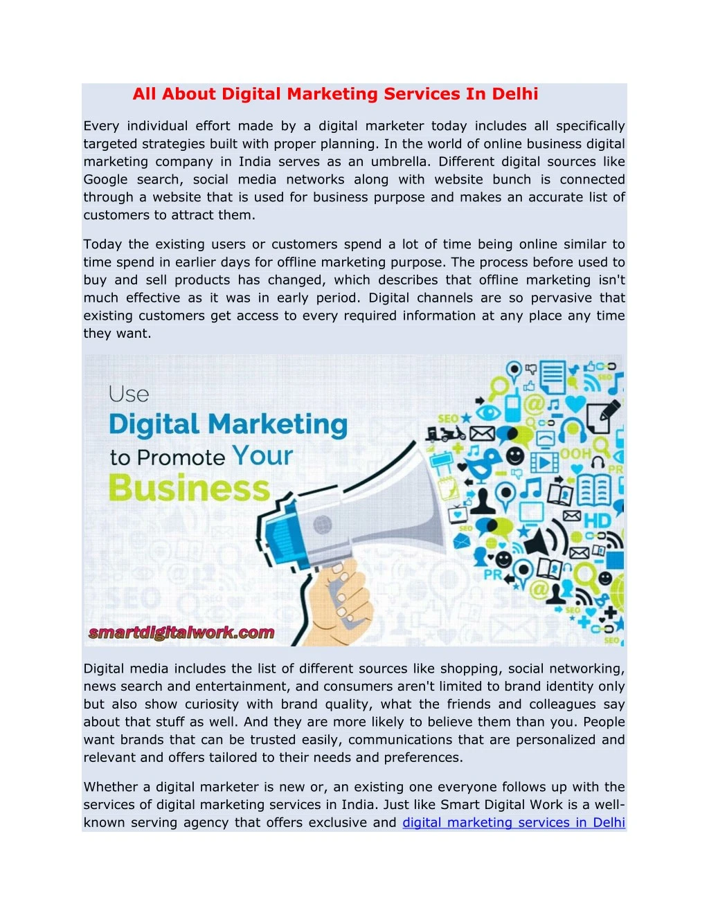 all about digital marketing services in delhi