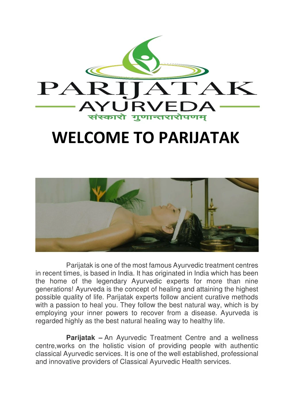 welcome to parijatak