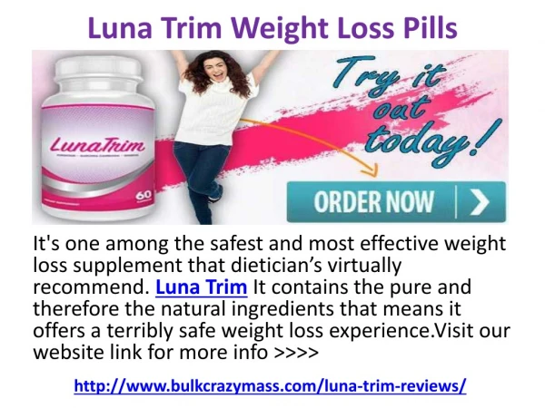 Luna Trim Weight Loss Pills