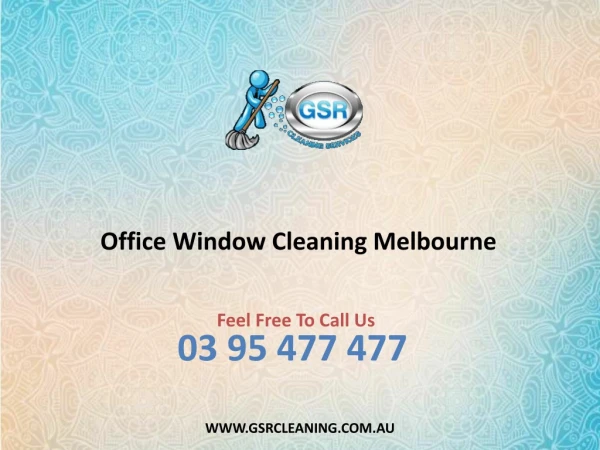 Office Window Cleaning Melbourne