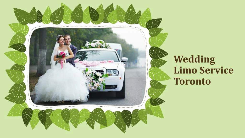wedding limo service toronto