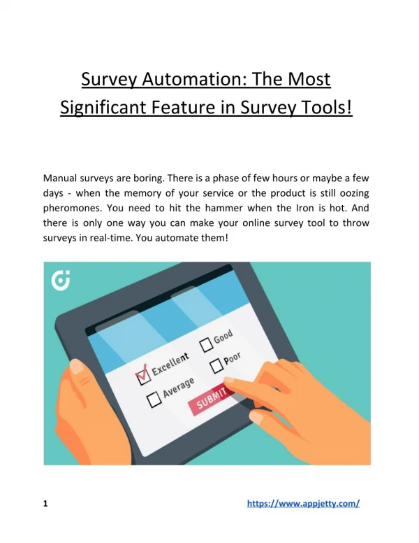 Survey Automation: The Most Significant Feature in Survey Tools!