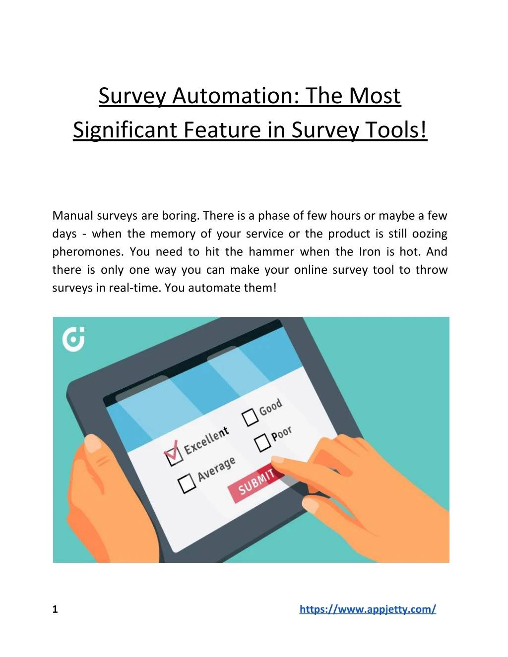 survey automation the most significant feature