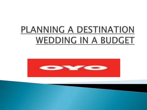 Planning a destination wedding in a Budget 1 view