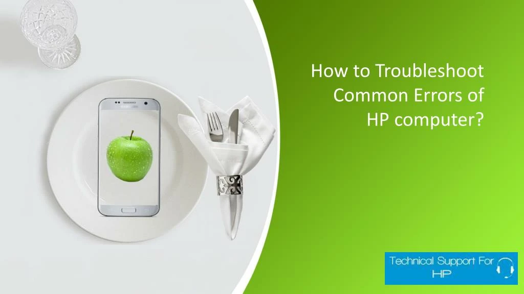 how to troubleshoot common errors of hp computer