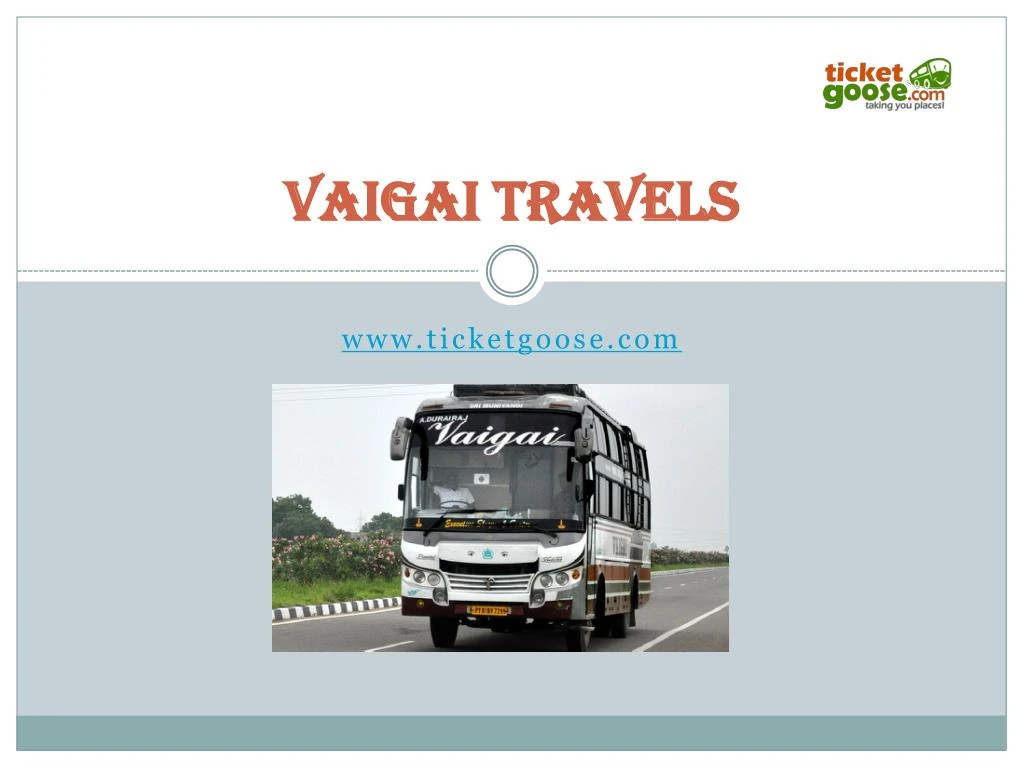 vaigai travels