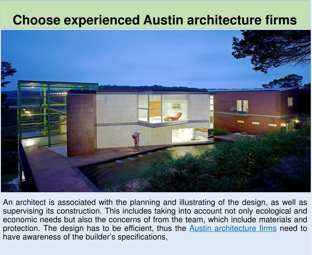 choose experienced austin architecture firms