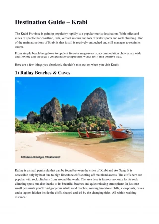 Places To Visit In Thailand - slide 1