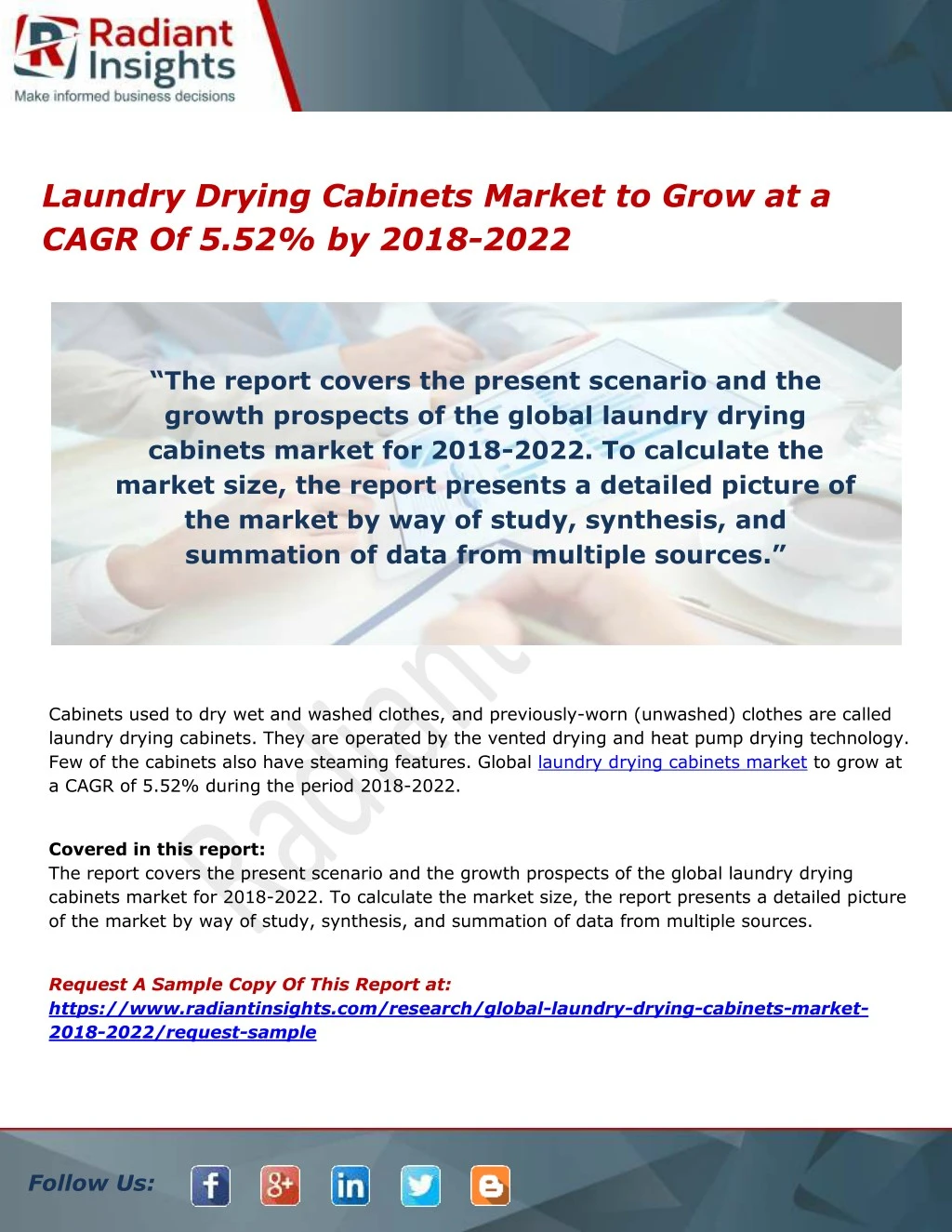 laundry drying cabinets market to grow at a cagr