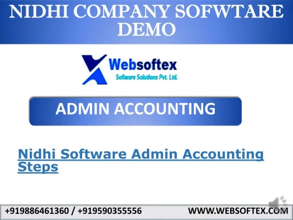 The best software for Nidhi company in India