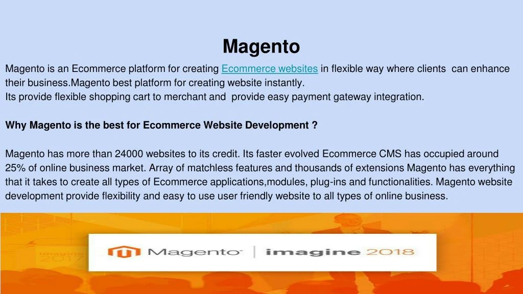 magento magento is an ecommerce platform
