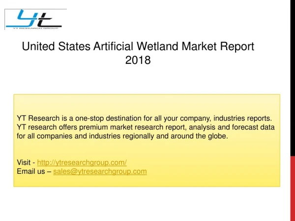 United States Artificial Wetland Market Report 2018