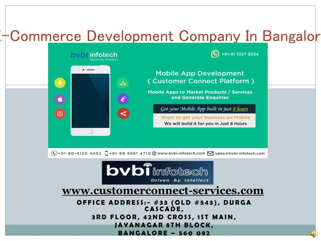 e commerce development company in bangalore