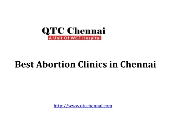 Best Abortion Clinics in Chennai