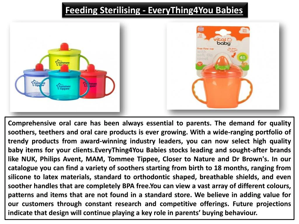 feeding sterilising everything4you babies