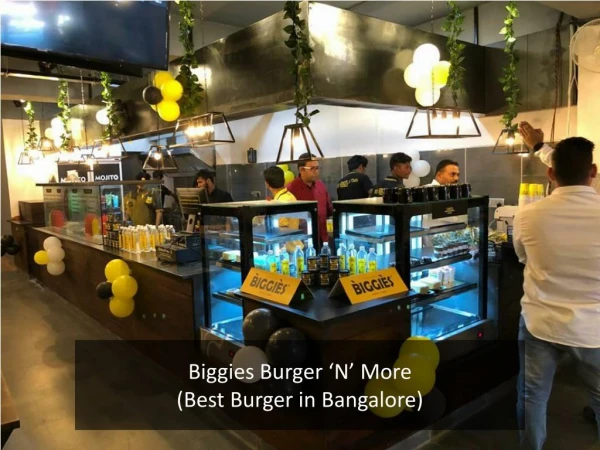 Burger Joint Restaurant in Bangalore- Biggies Burger 'N' More