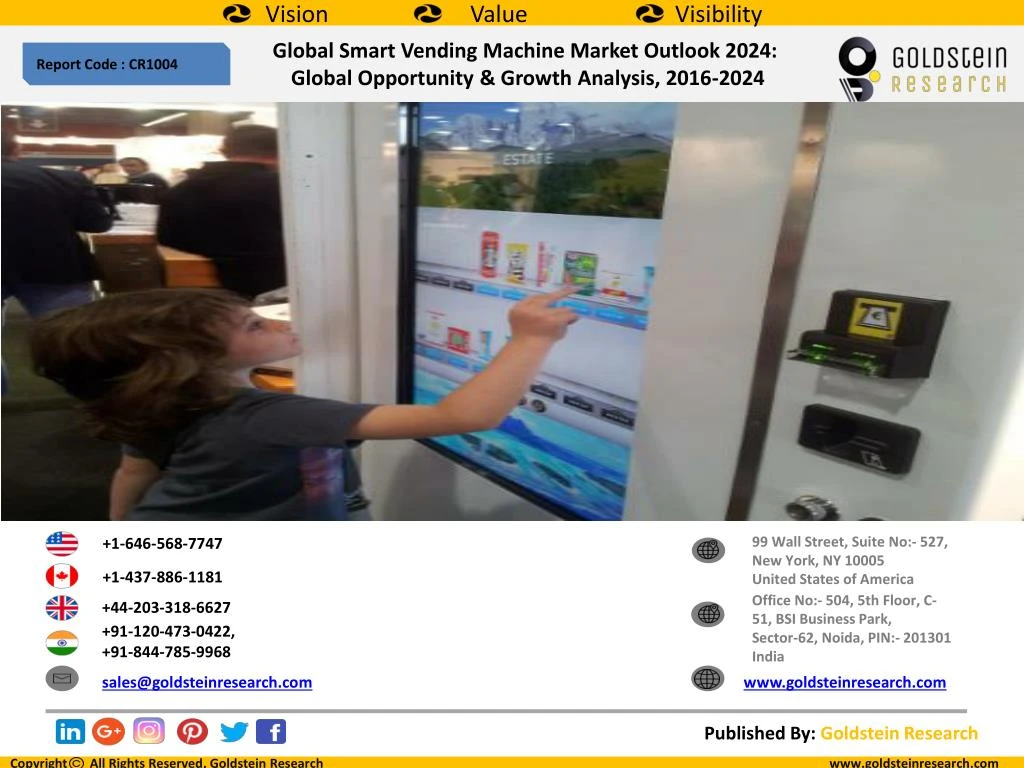 global smart vending machine market outlook 2024