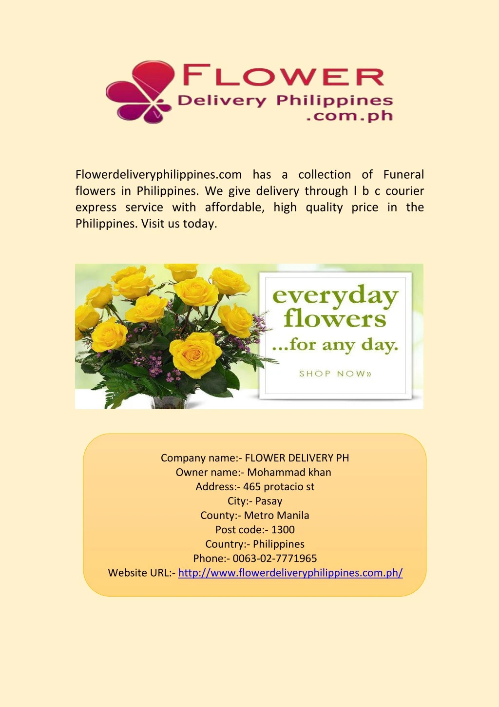 flowerdeliveryphilippines com has a collection