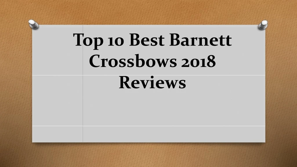 top 10 best barnett crossbows 2018 reviews