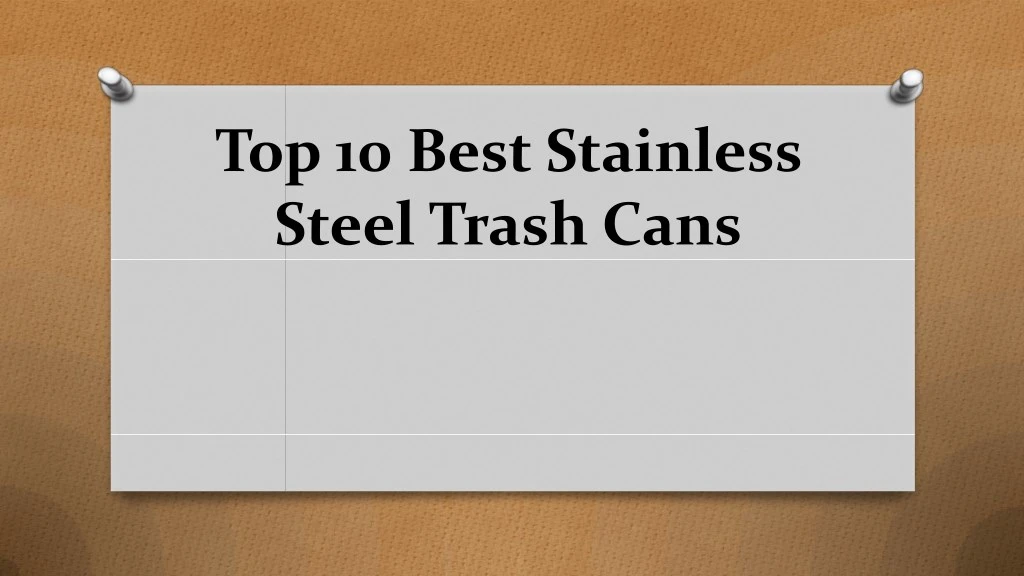 top 10 best stainless steel trash cans