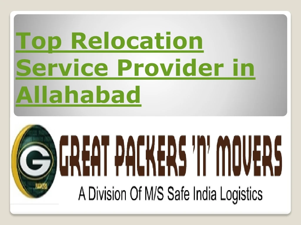 top relocation service provider in allahabad
