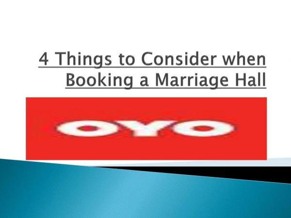 4 things to consider when booking a marriage