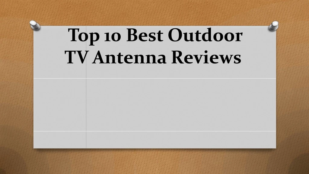 top 10 best outdoor tv antenna reviews