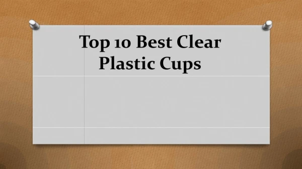 Top 10 best clear plastic cups