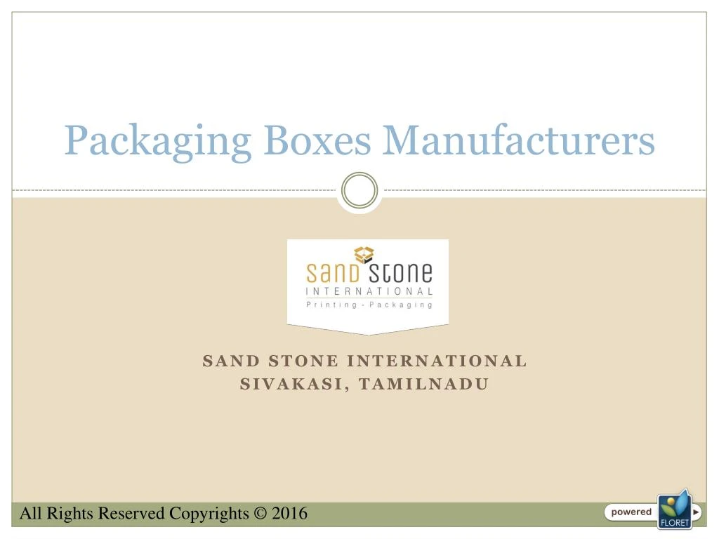 packaging boxes manufacturers