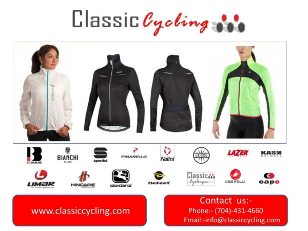 Women's cycling jackets at Classic Cycling