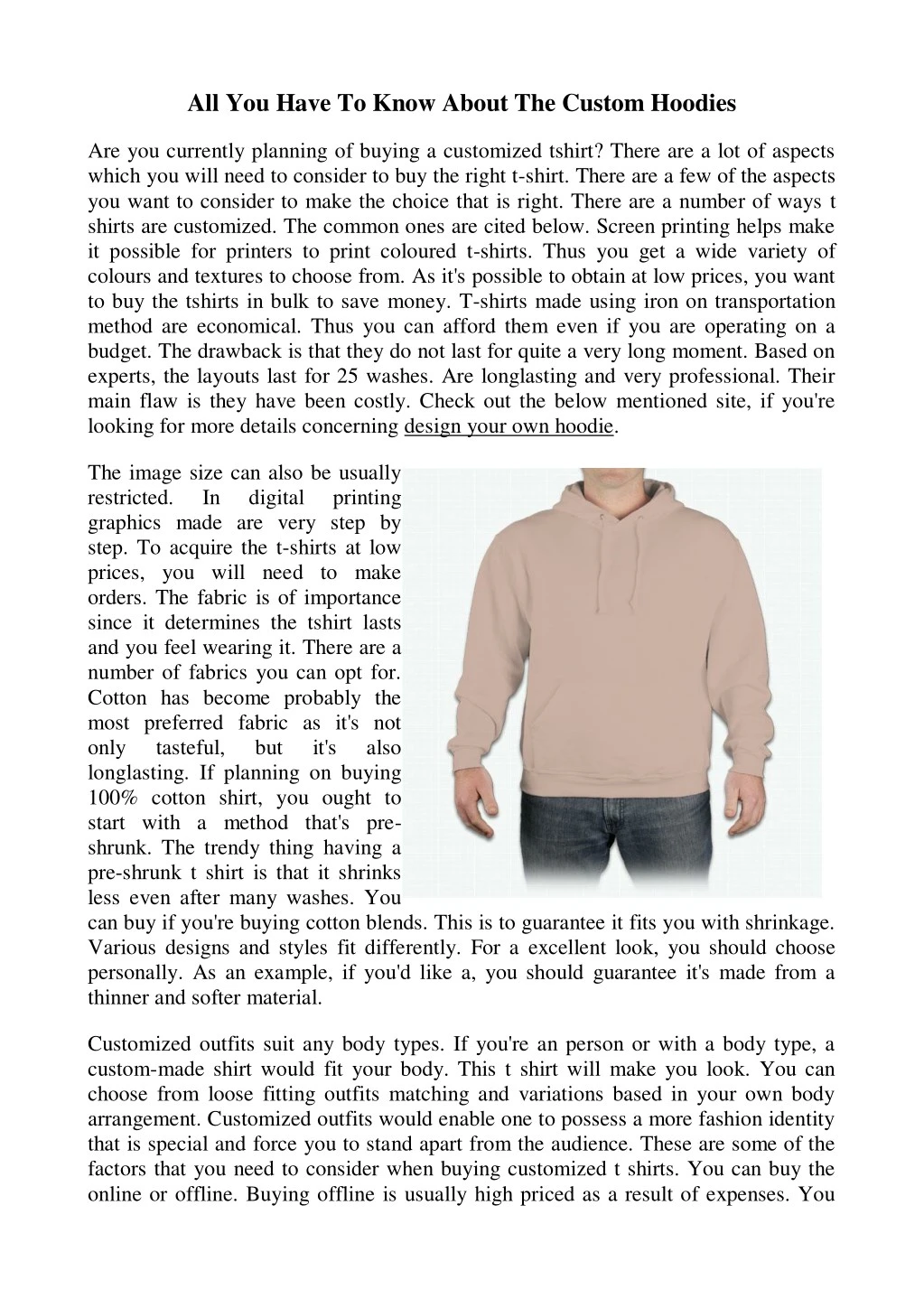 all you have to know about the custom hoodies