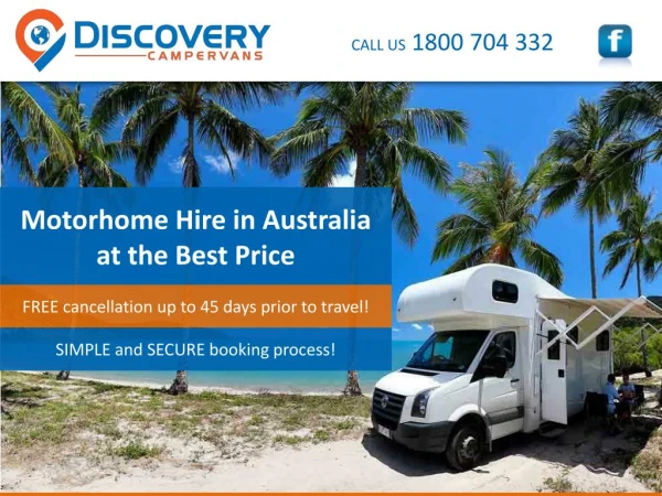 Motorhome Hire in Australia at the Best Price