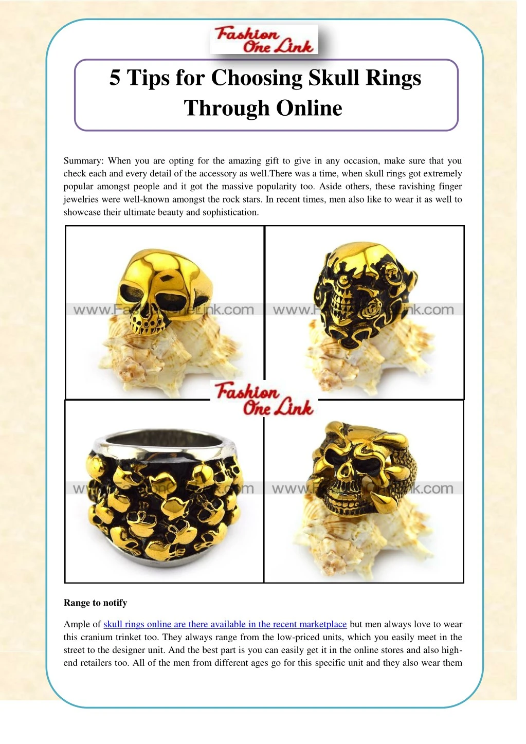 5 tips for choosing skull rings through online