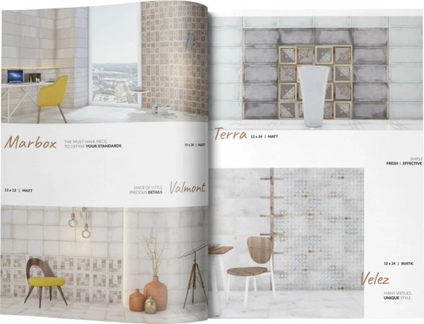 Q Bo Latest Products Manufacturing Tiles Design Catalog - 2018