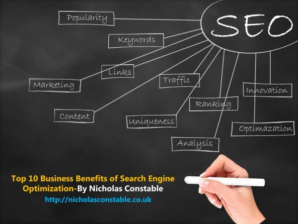 Nicholas Constable talking about the Top 10 Business Benefits of SEO