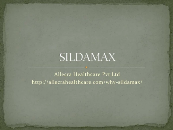 Sildamax 100mg | Sildenafil Citrate Tablets