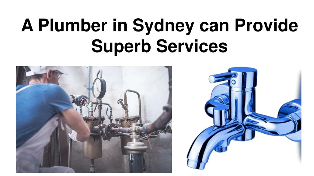 a plumber in sydney can provide superb services