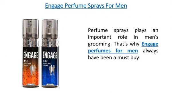 New Aromatic Perfume Sprays For Men And Women