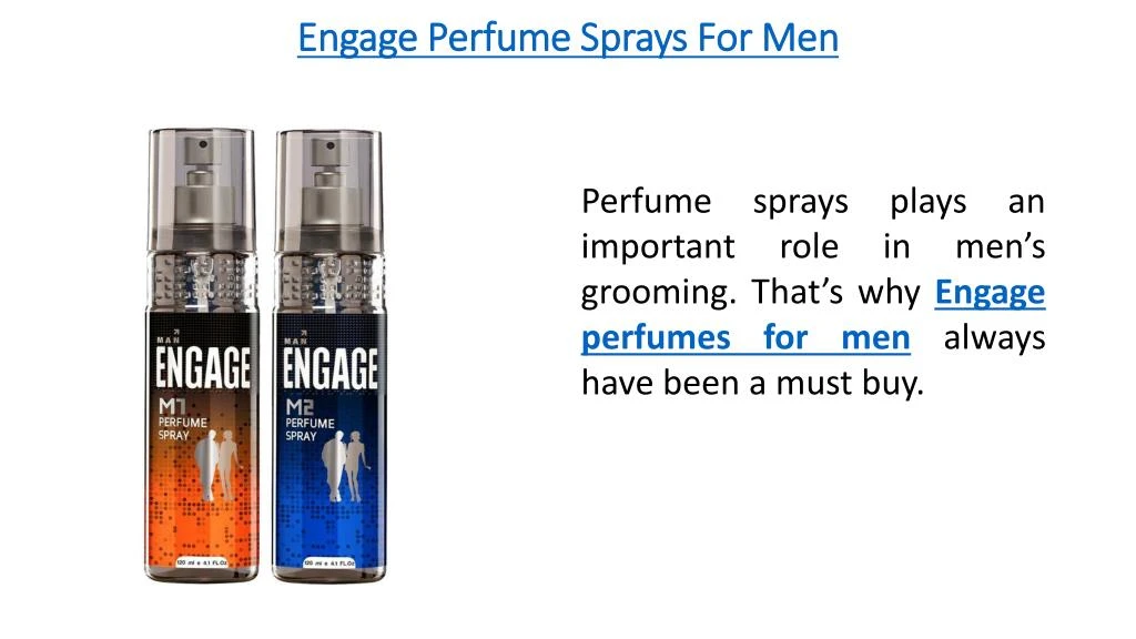 engage perfume sprays for men