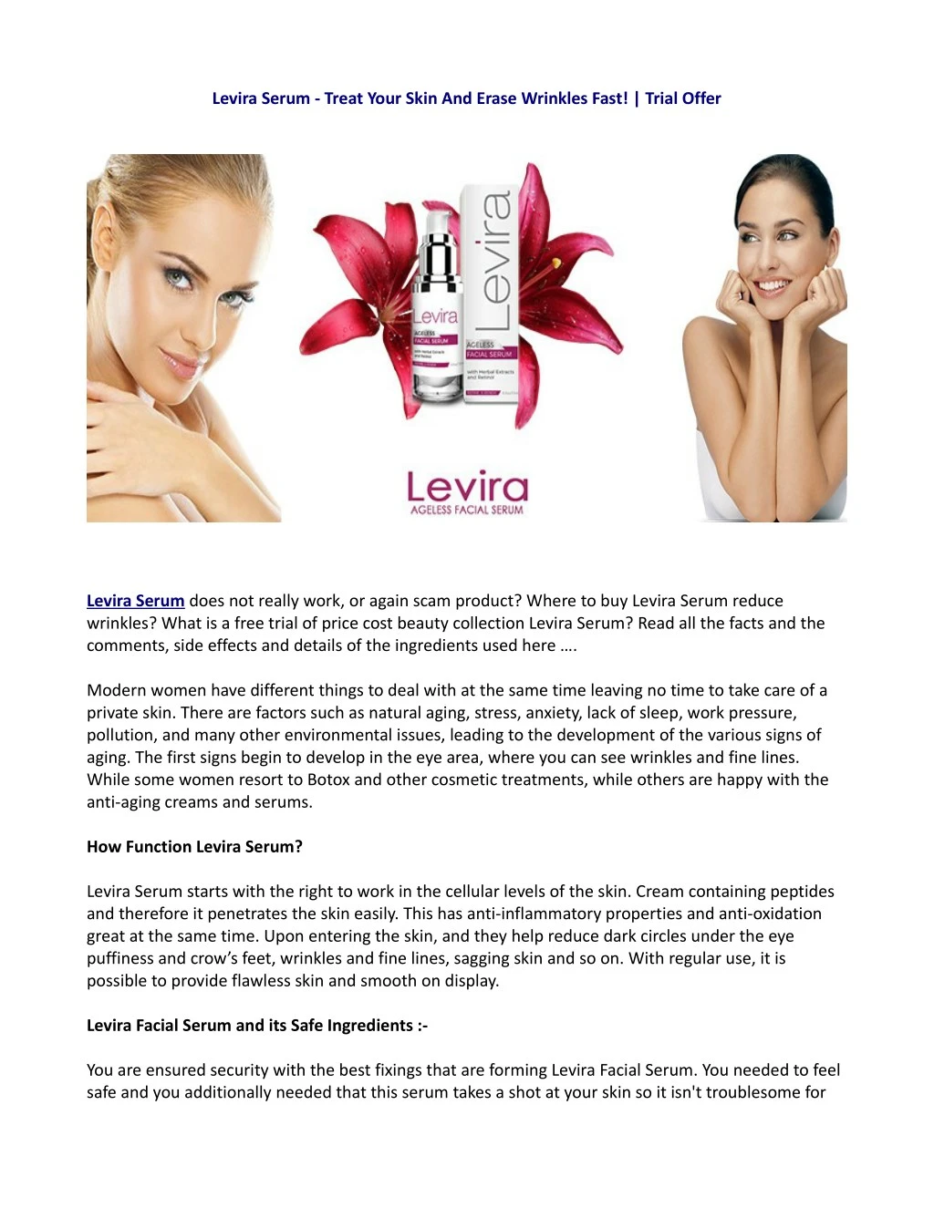 levira serum treat your skin and erase wrinkles