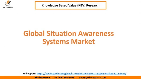 Global Situation Awareness Systems Market Share
