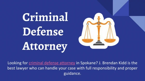 Best Criminal Defense Attorney | Kidd Defense