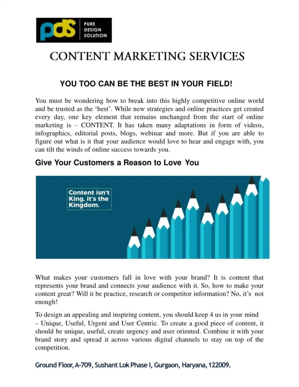 Content Marketing Service Providers, Strategy, Storytelling