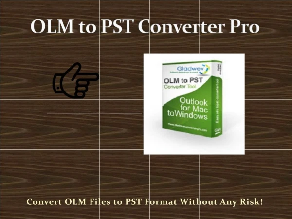 Convert OLM Files to PST Format Without Any Risk