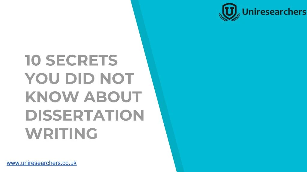 10 secrets you did not know about dissertation writing