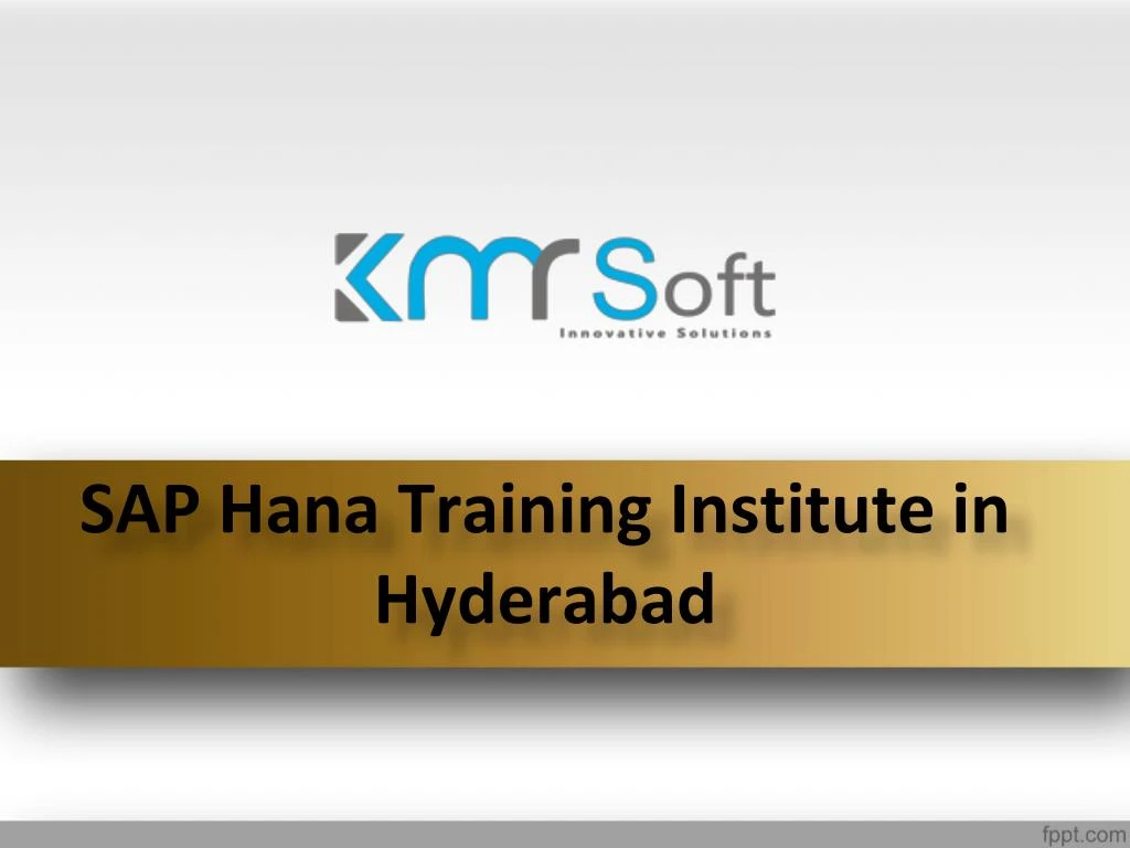 sap hana training institute in hyderabad
